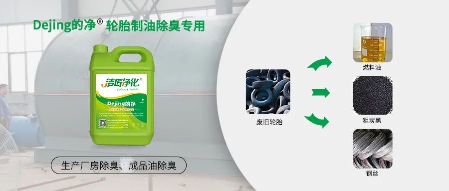 廢舊輪胎煉油廢氣污染，車間惡臭問題可利用潔匠凈化除臭劑解決.jpg